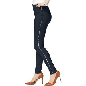 INC International Concepts Blue Stud Pants NWT 8